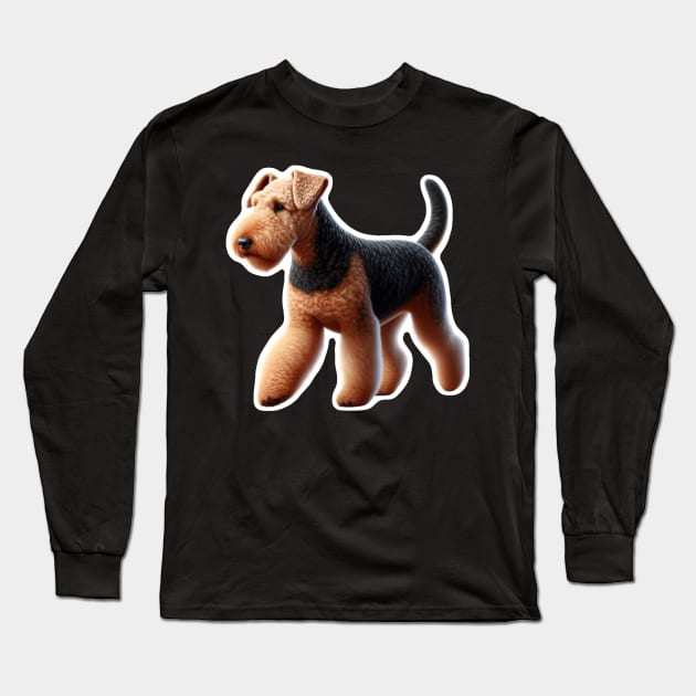 Airedale Terrier Long Sleeve T-Shirt by millersye